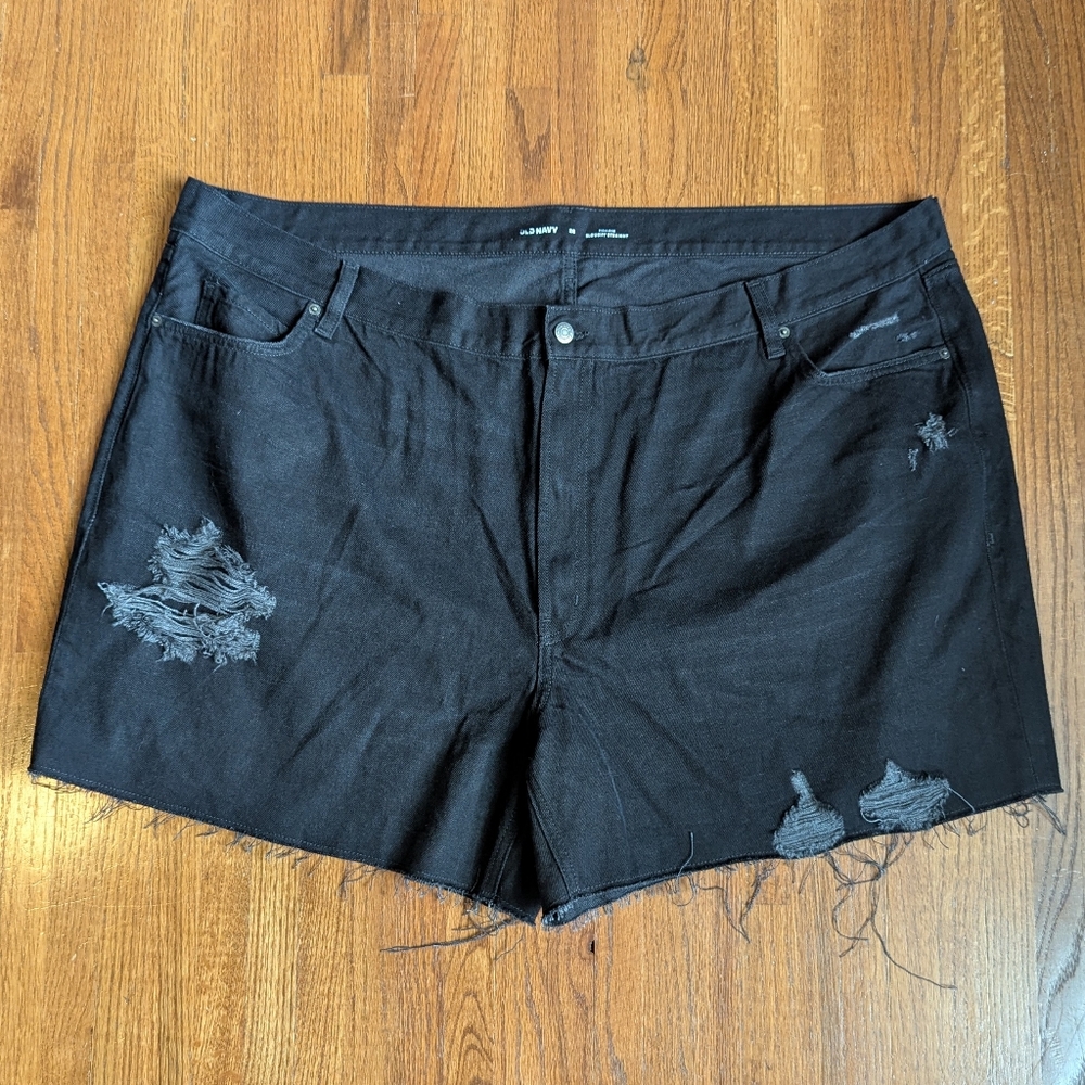 Old Navy | 5" High Rise Slouchy Straight Cut-Off Jean Shorts